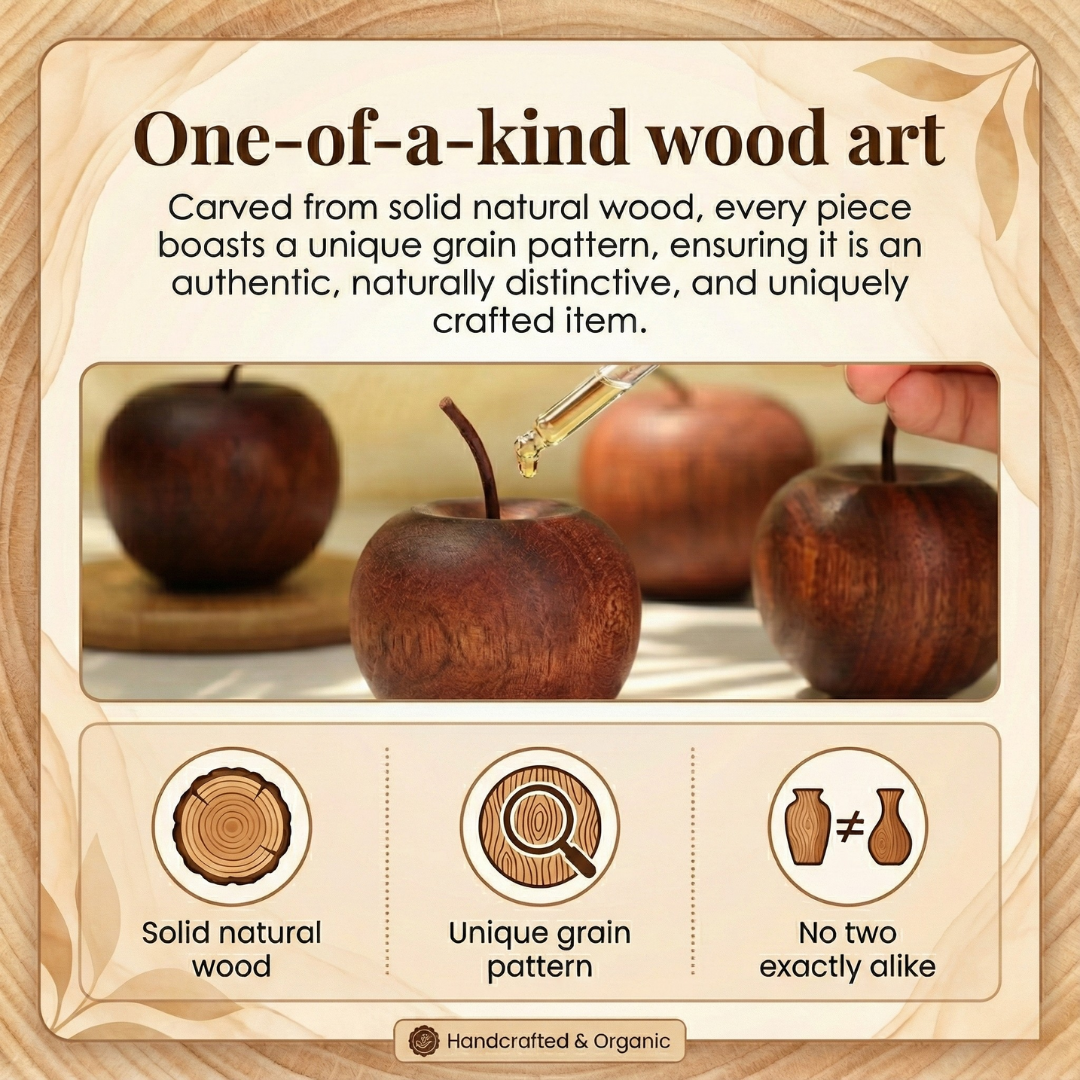 Aromelle – Natural Wood Essential Oil Diffuser Set of 2