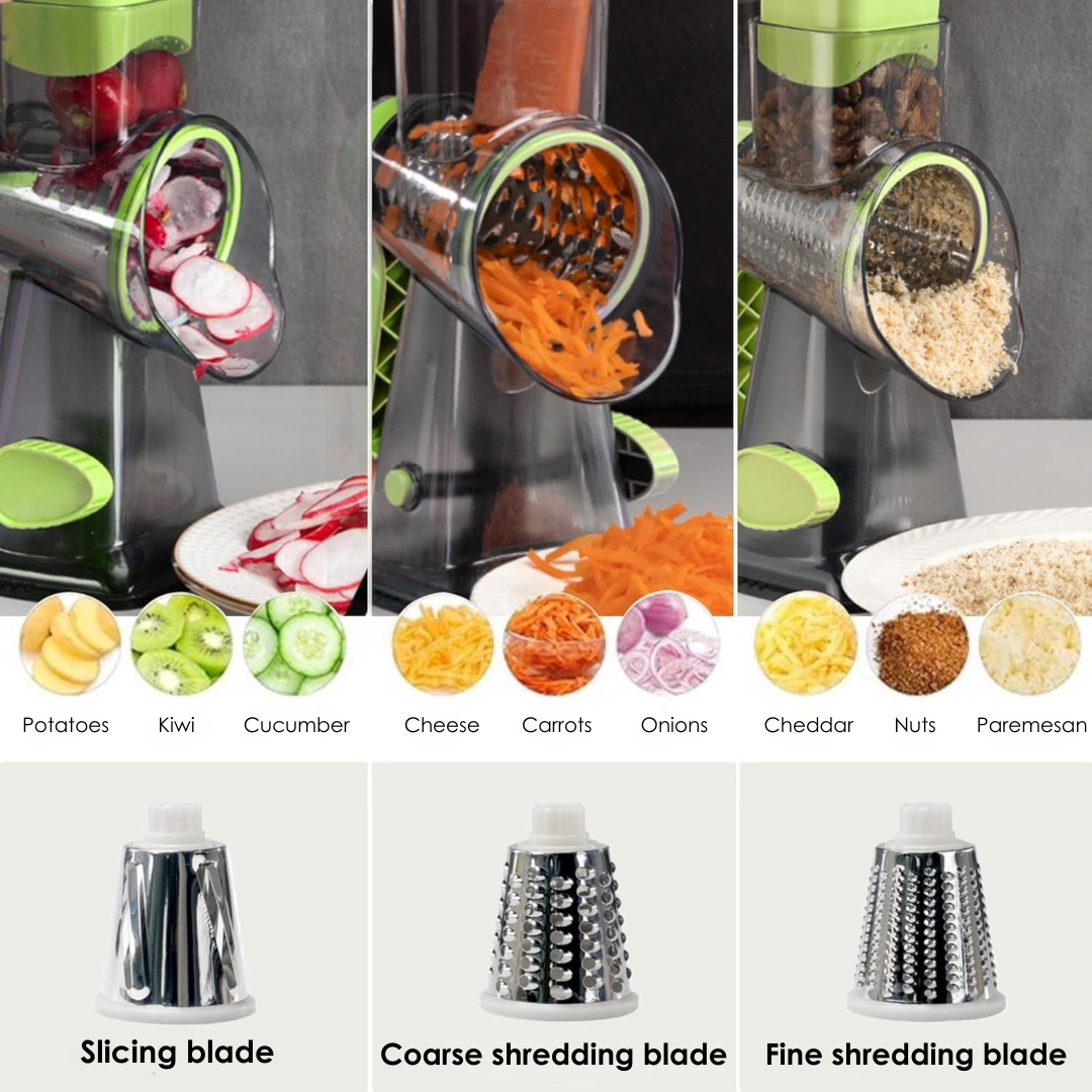 Gratéra – Rotary All-in-One Grater with Suction Base