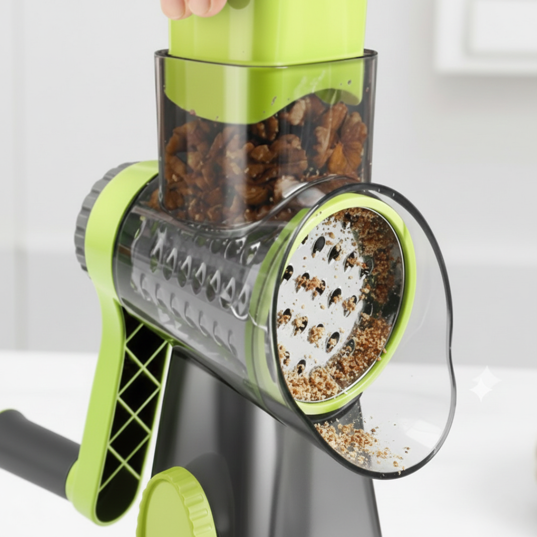 Gratéra – Rotary All-in-One Grater with Suction Base