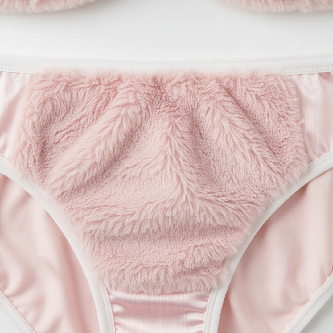 Cozyelle - Women's Plush Lingerie Set, Soft Fleece Cozy Warm