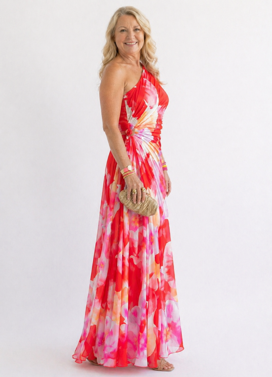 Celeste | Vibrant Tropical Evening Dress