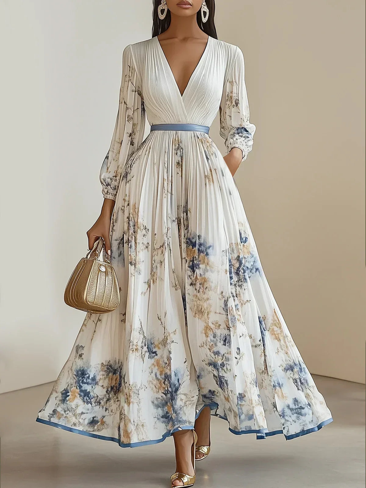 Bristol - Floral Patchwork Bohemian Maxi Dress
