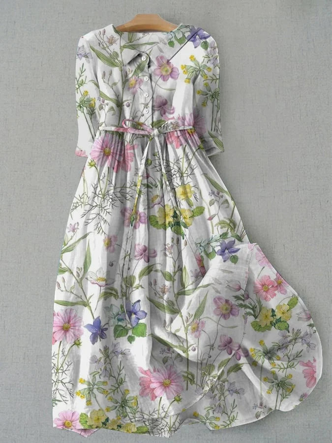 Rosalie | Elegant Field Flower Dress