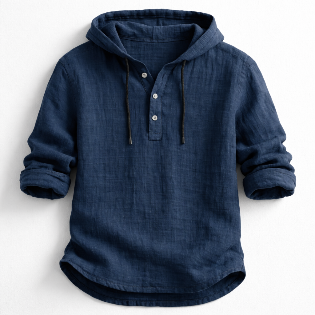Mountain™ | Casual Linen Hooded Shirt