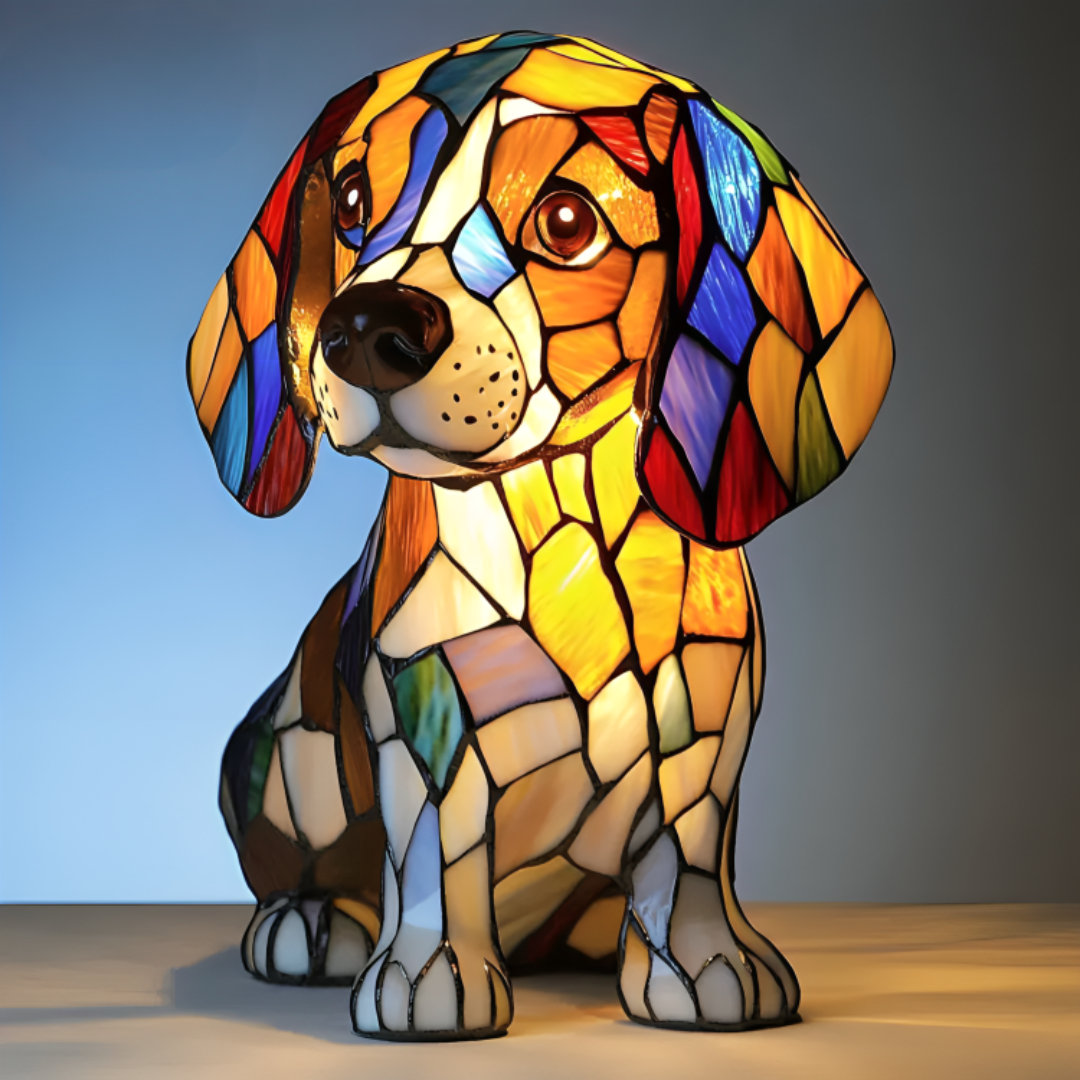 Beagle | Glass Lamp