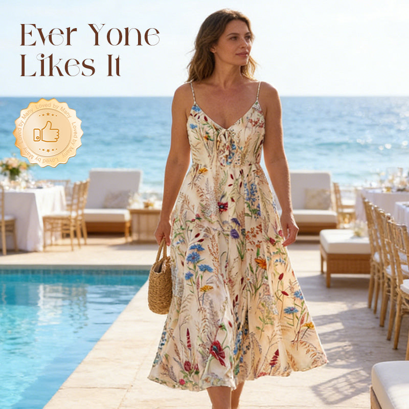 Floressa – Women's Wildflower A-Line Midi Sundress