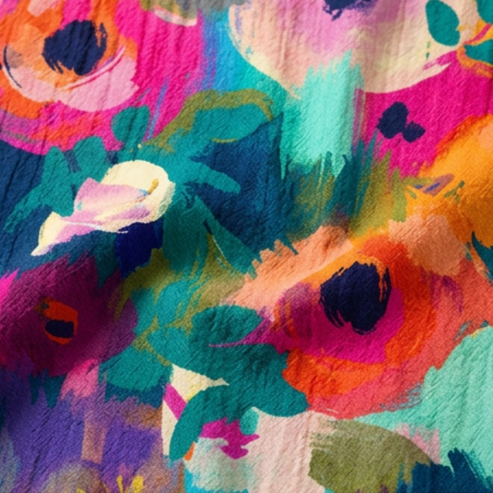 Florenza – Women's Painterly Floral Midi Dress