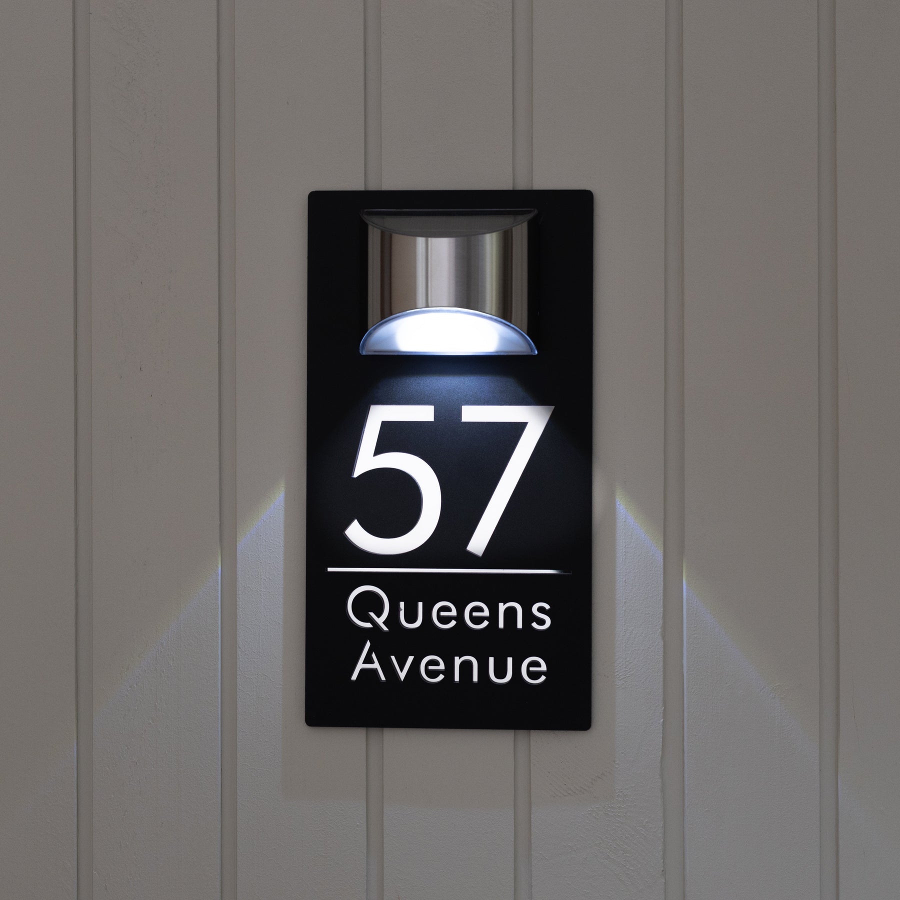 Havenlit - Personalized Solar LED Door Plaque