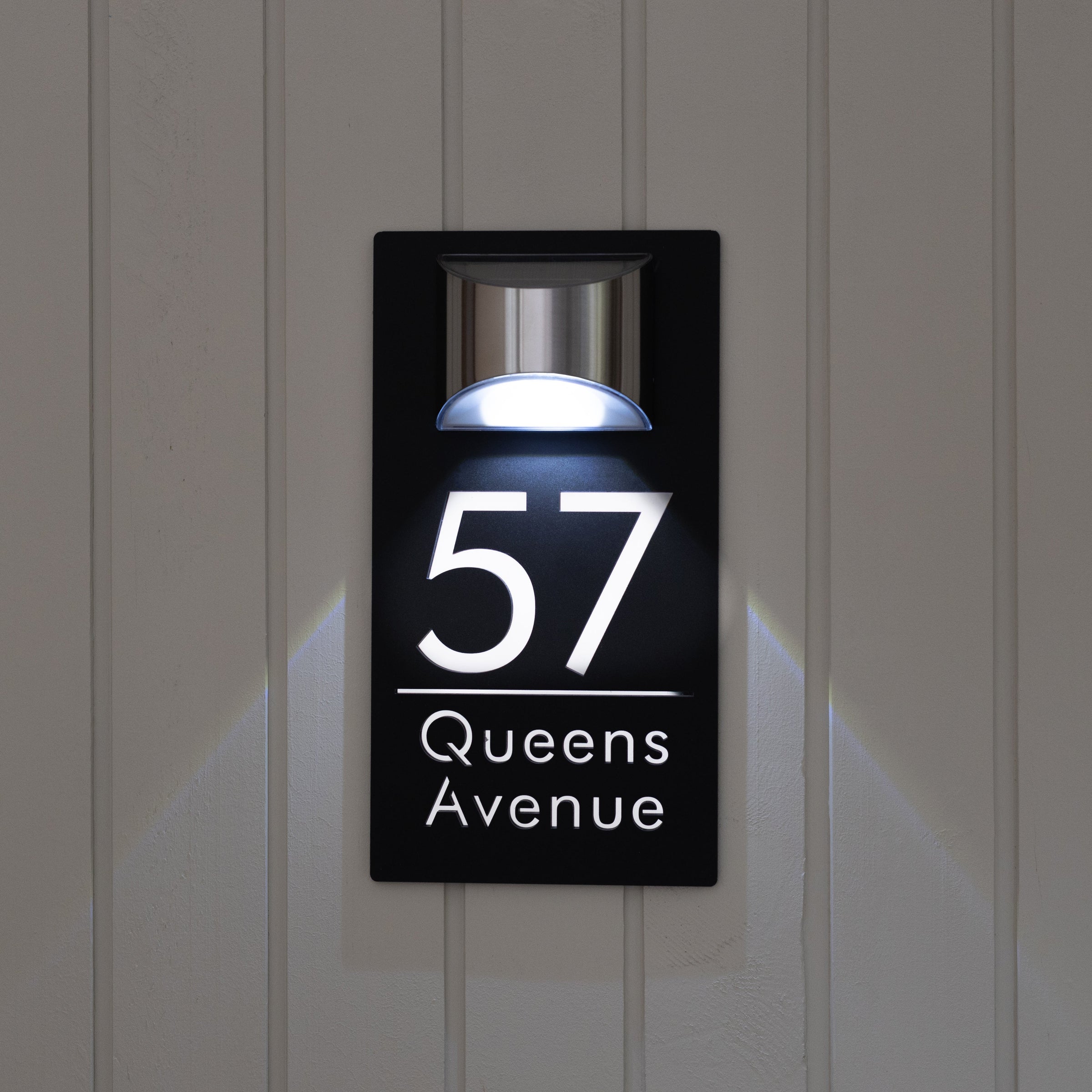 Havenlit - Personalized Solar LED Door Plaque