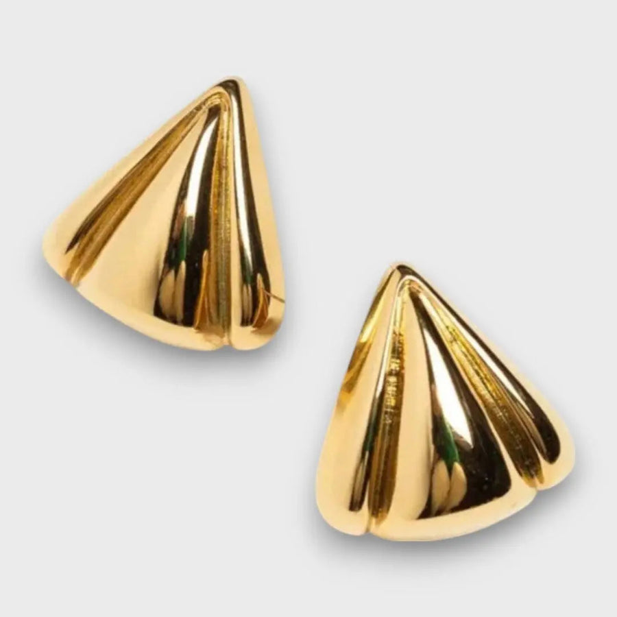 Nuna – Sculptural Character Gold Earrings
