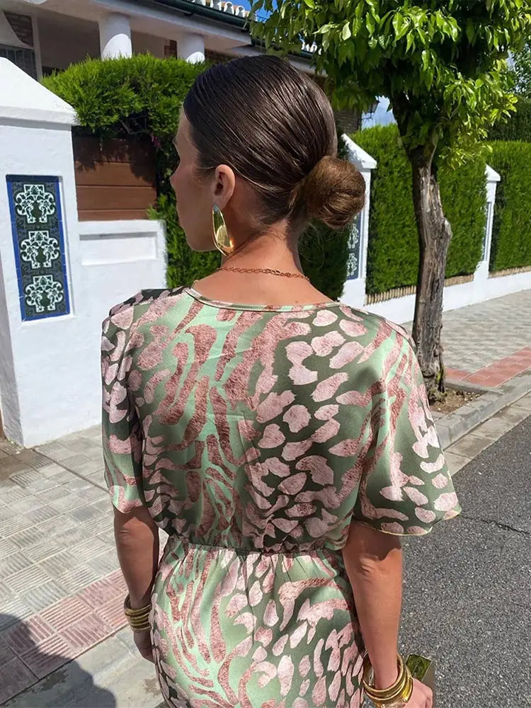 Oriana™ | Twist Front Maxi Dress