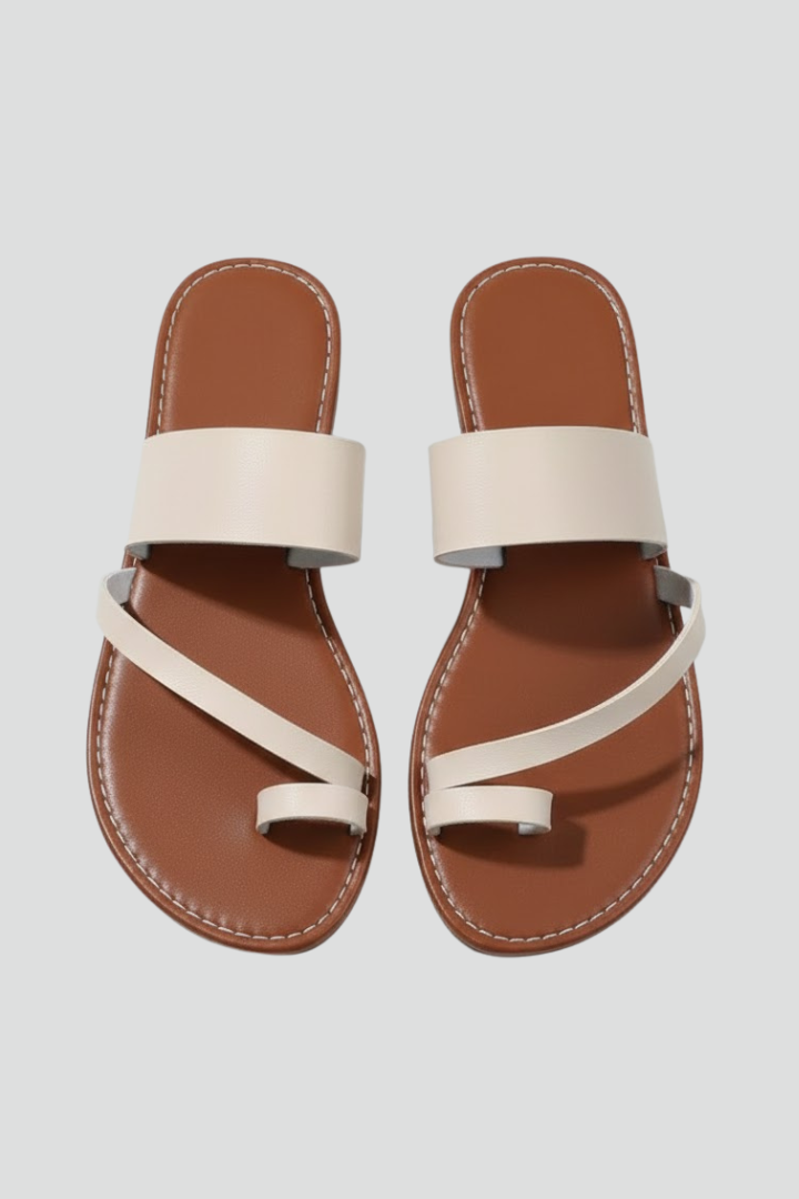 Kimberly | Women’s Slip-On Sandals with Buckle Strap