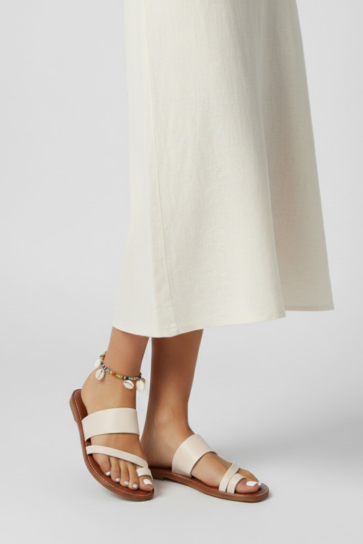 Kimberly | Women’s Slip-On Sandals with Buckle Strap