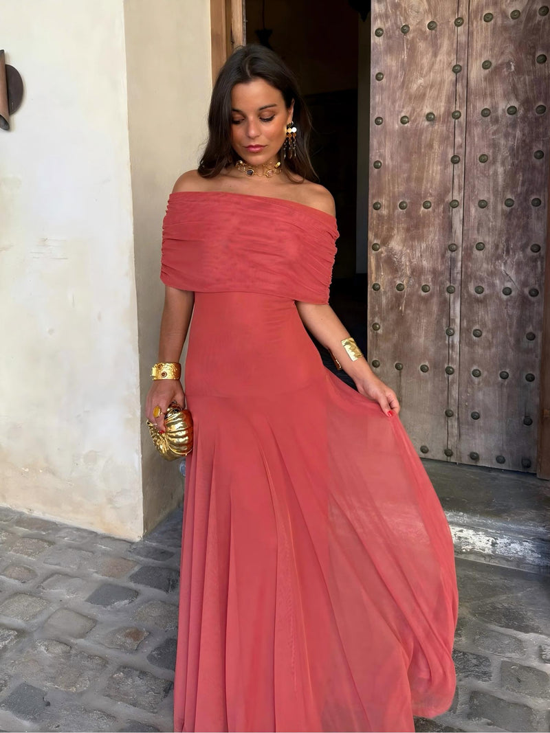 Camila | Elegant Mesh Maxi Dress