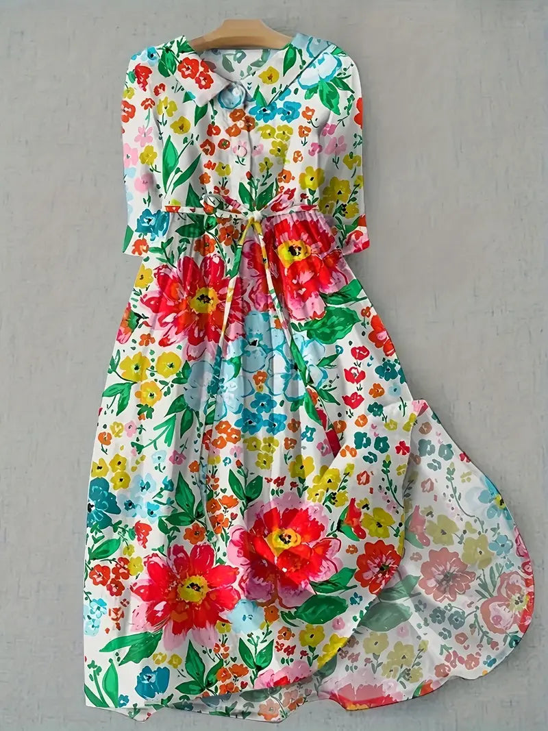 Colette | Vibrant and Colorful Floral Dress