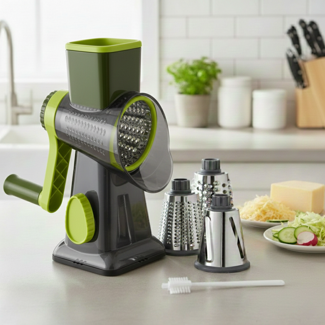 Gratéra – Rotary All-in-One Grater with Suction Base