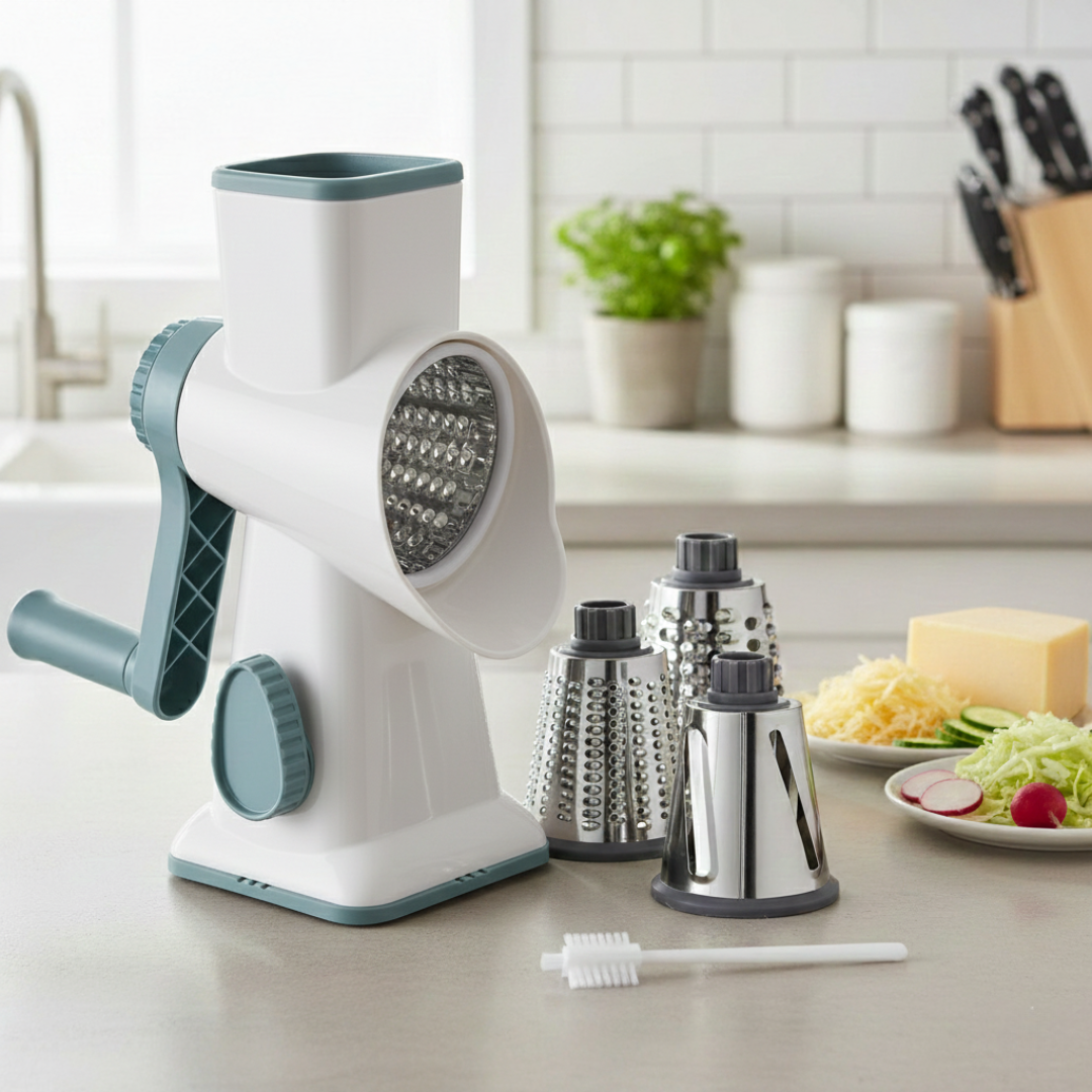Gratéra – Rotary All-in-One Grater with Suction Base