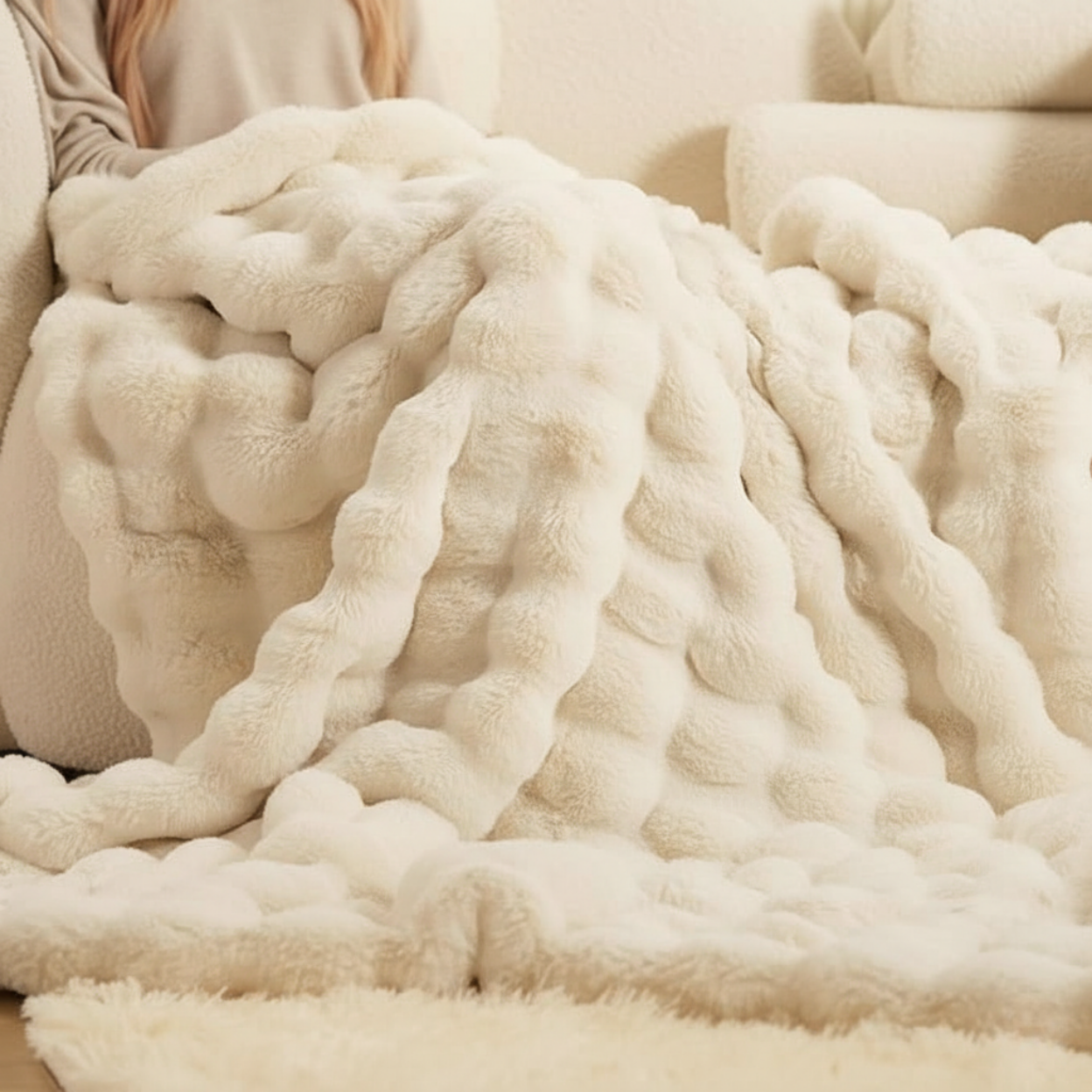 Anori - Rabbit Plush Velour Duvet