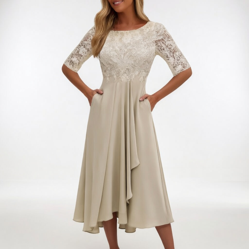 Midi lace dress - Timeless elegance for women