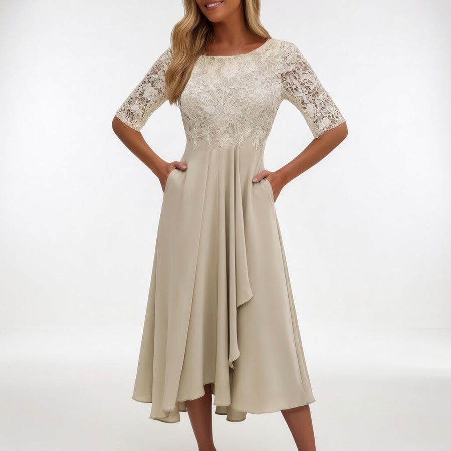 Midi lace dress - Timeless elegance for women