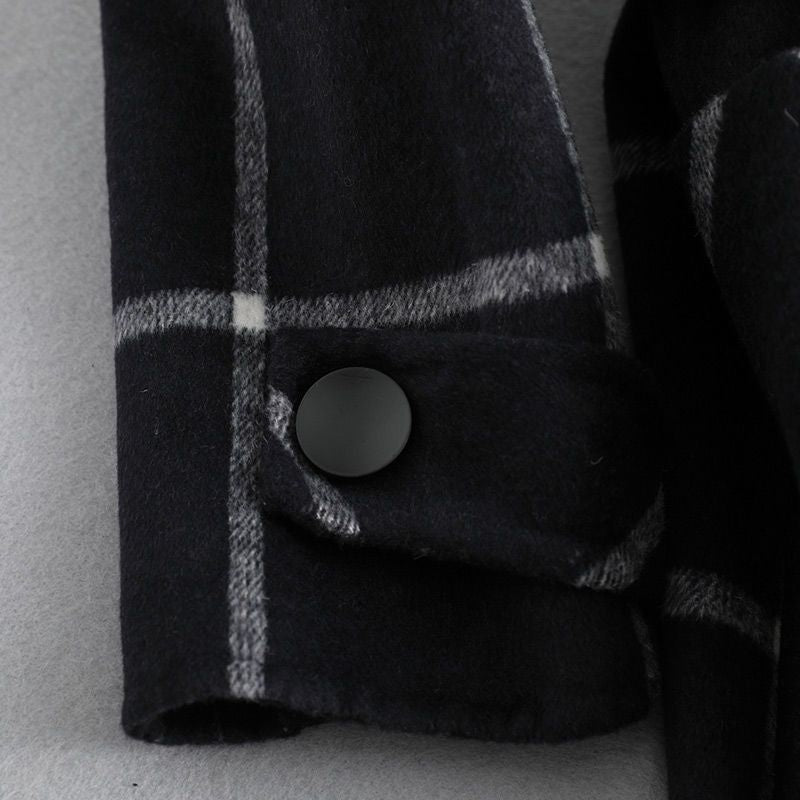 Valeriya™ | Elegant Checked Wool Coat