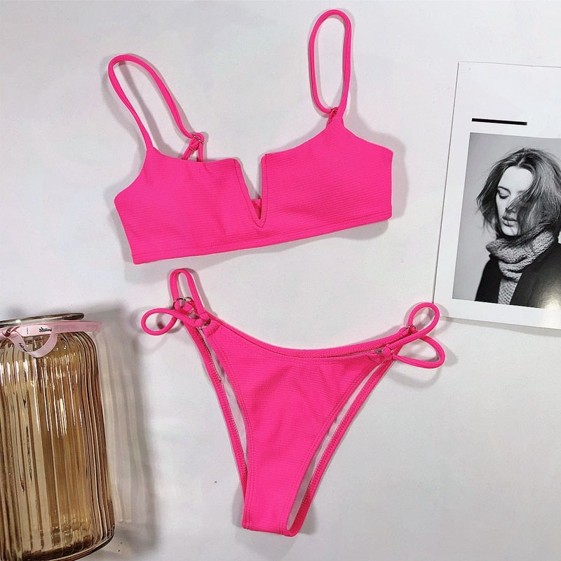 AquaLivv - Brazilian Bikini with V-Neck