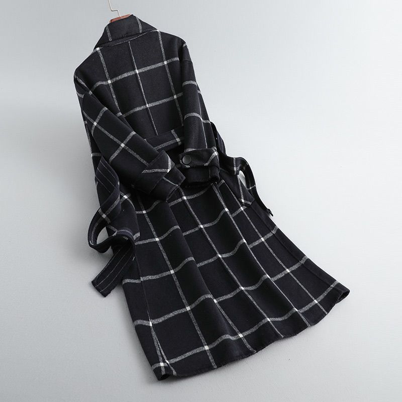 Valeriya™ | Elegant Checked Wool Coat