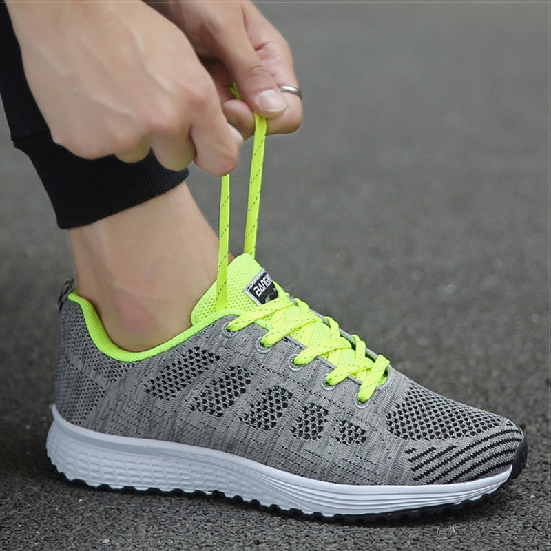 Anna | Womens Lace Up Casual Walking Sneakers