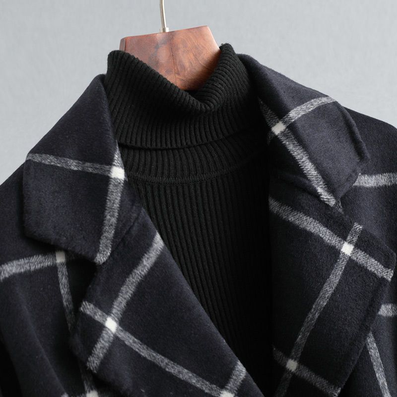 Valeriya™ | Elegant Checked Wool Coat