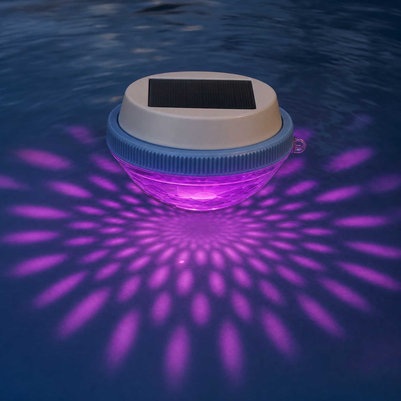 Luminora – Solar Floating Pool Light, Color Changing Starburst Glow with Remote, IP68 Waterproof