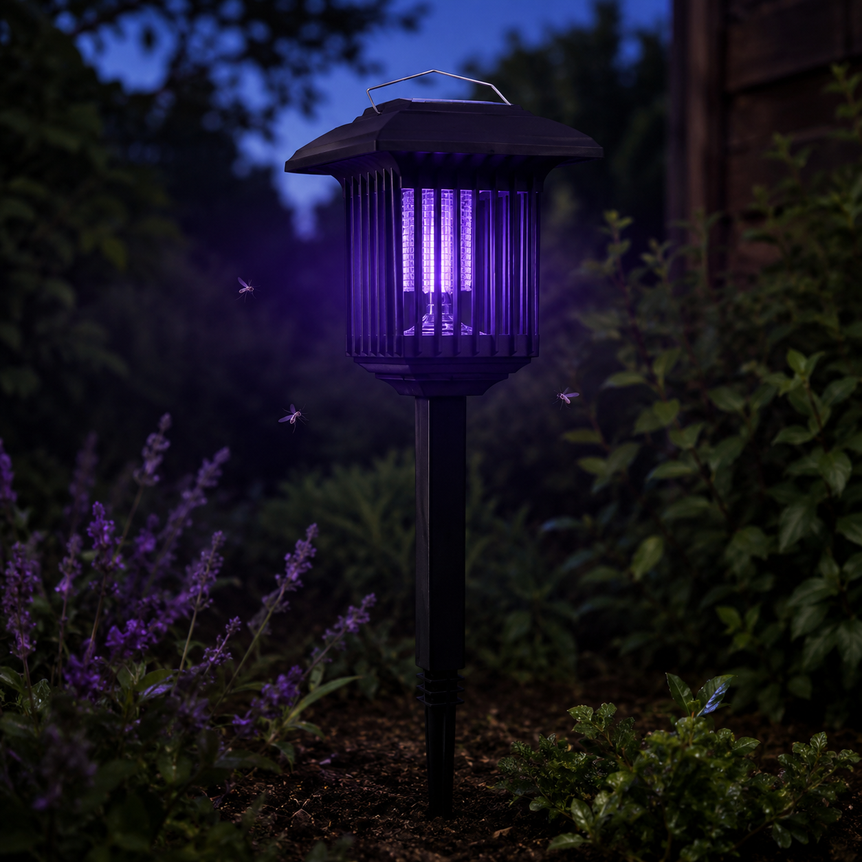Lumora – Solar Mosquito Zapper Garden Stake Light, Weatherproof Outdoor Bug Killer Lamp