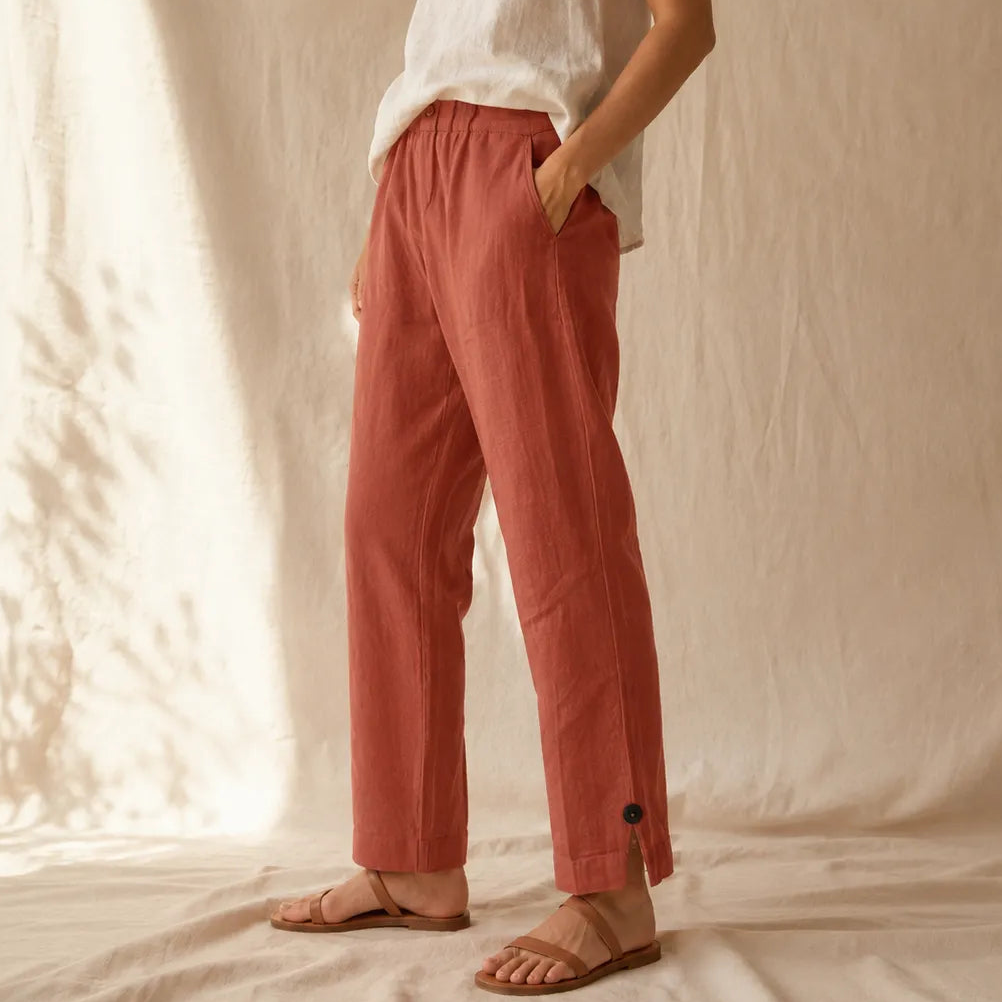 Linora – Breathable Straight Leg Ankle Pants for Women