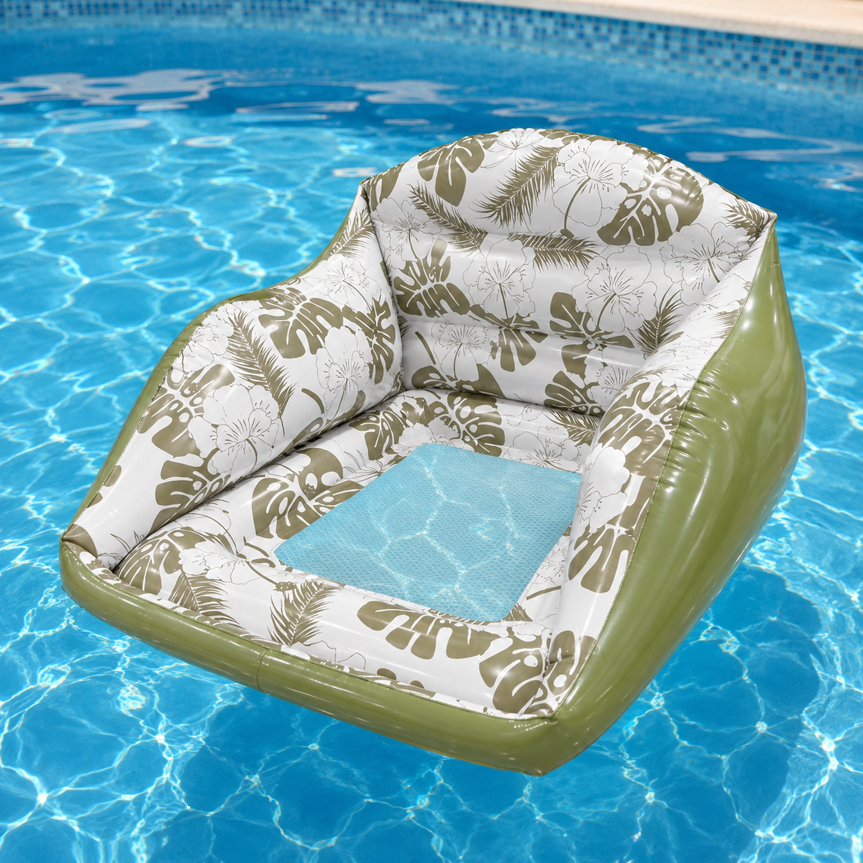 Lounara – U Shaped Inflatable Pool Float Chair with Cooling Mesh Seat