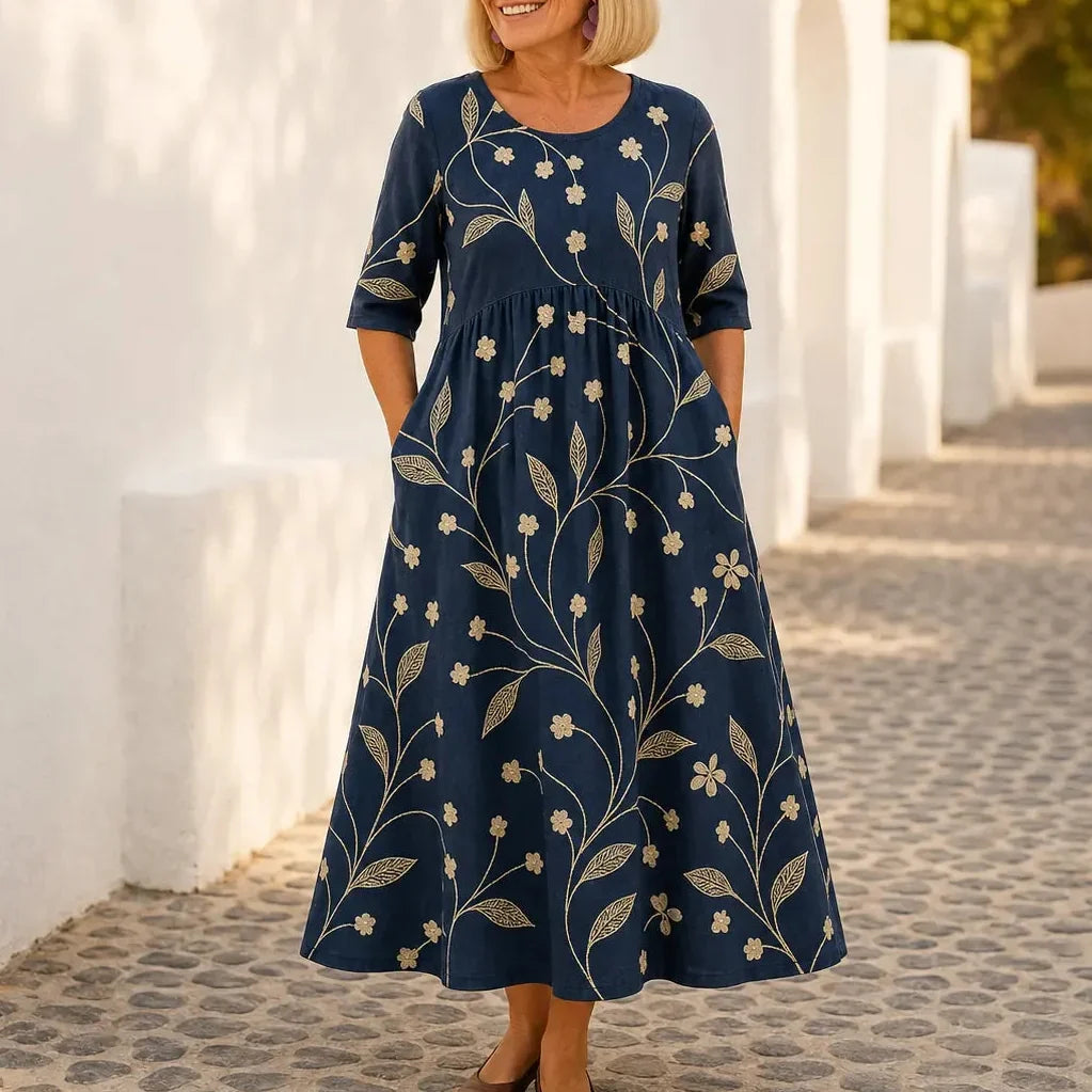 Florenza – Soft Touch Floral Maxi Dress for Women