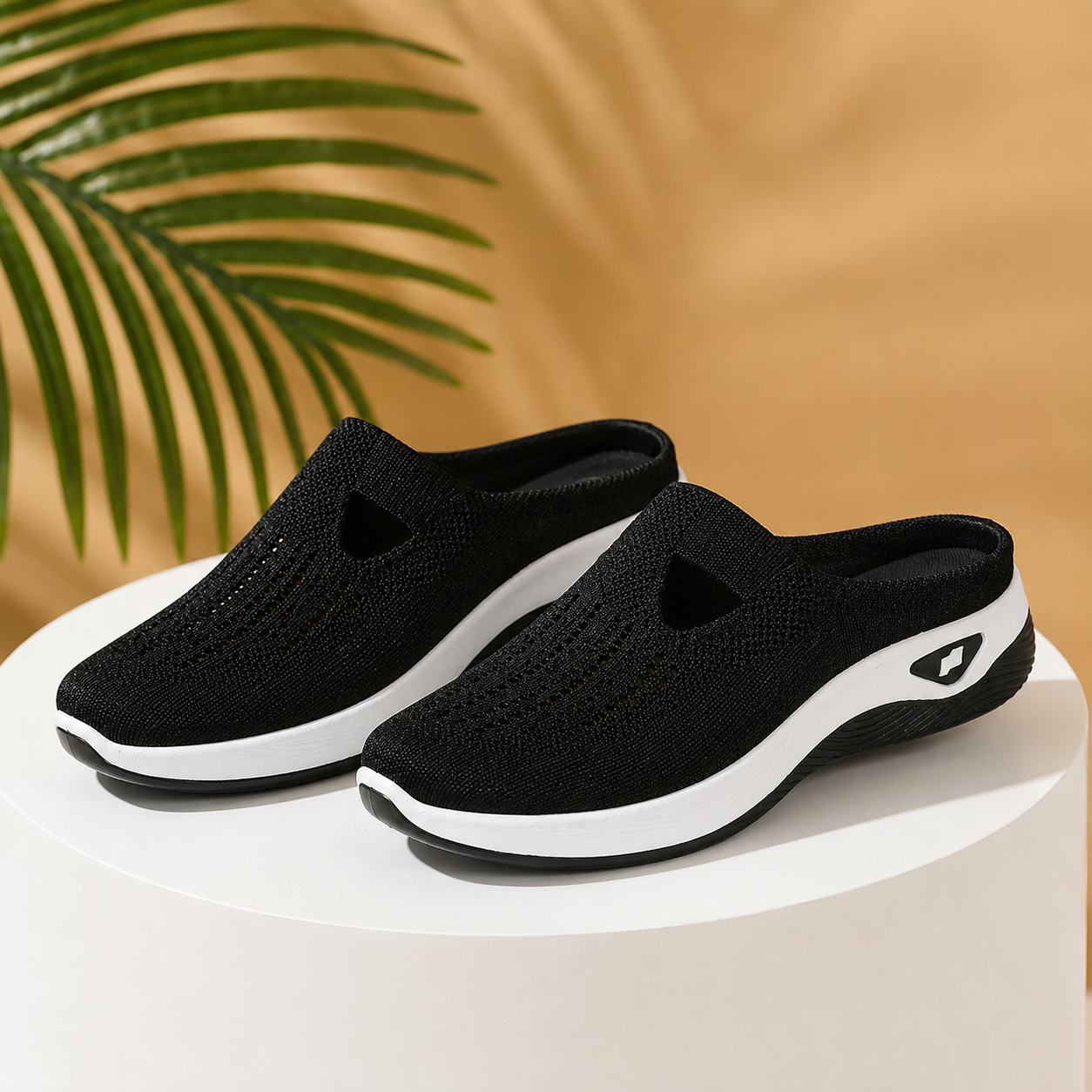 Airessa – Breathable Mesh Slip-On Mules with Cushioned Air Sole
