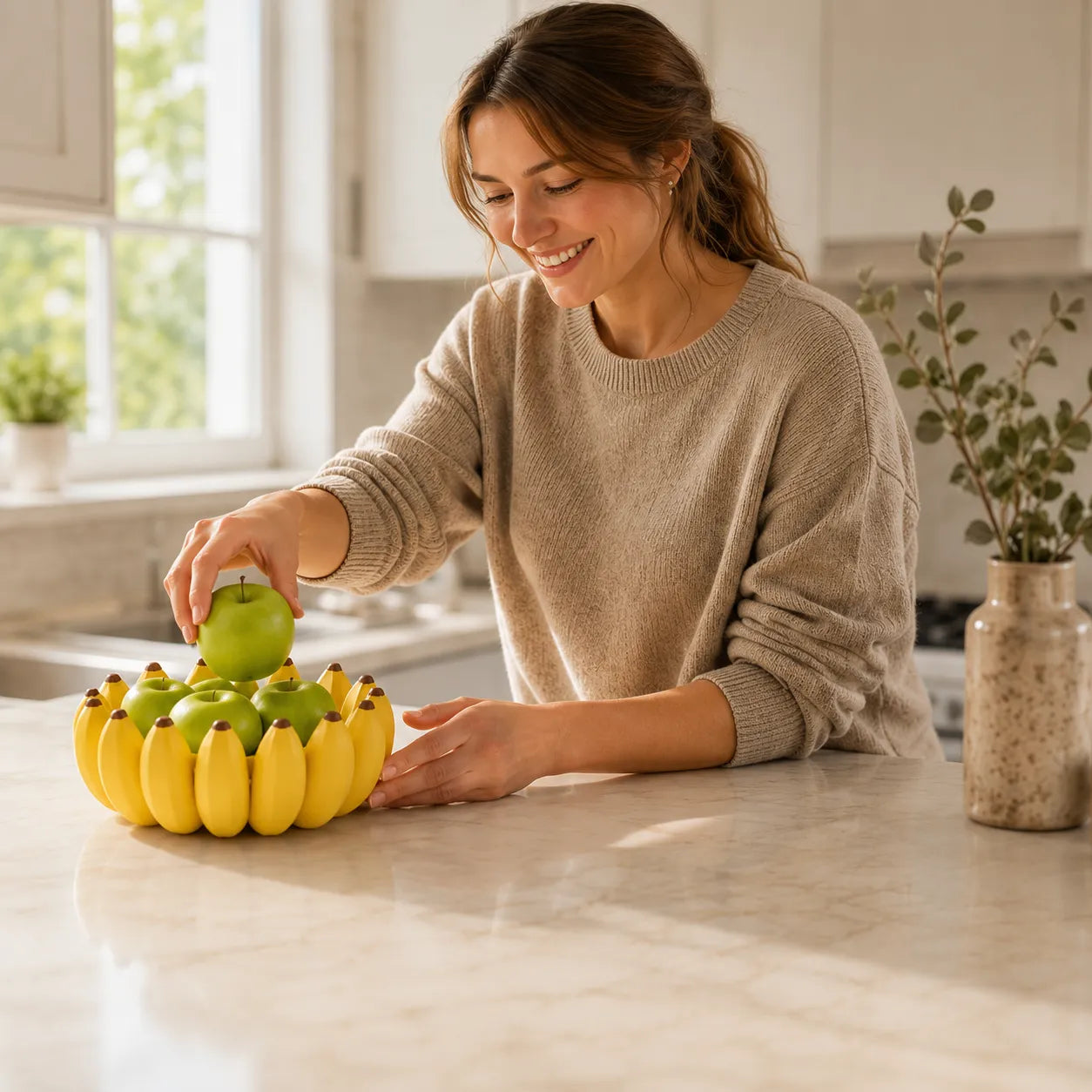 Frutera – Decorative Banana Fruit Bowl for Countertops
