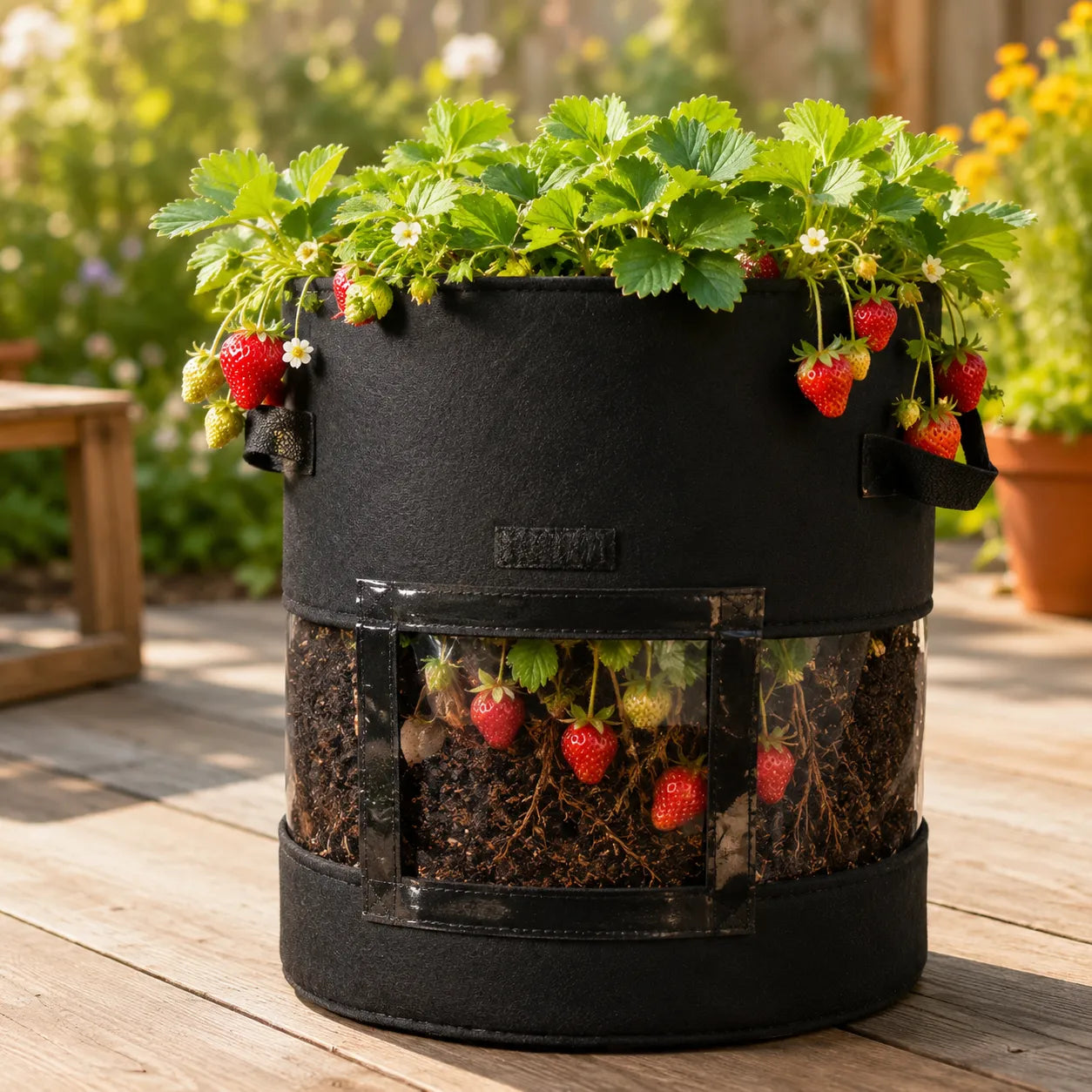 Growvia – Potato Grow Bag with Clear Harvest Window