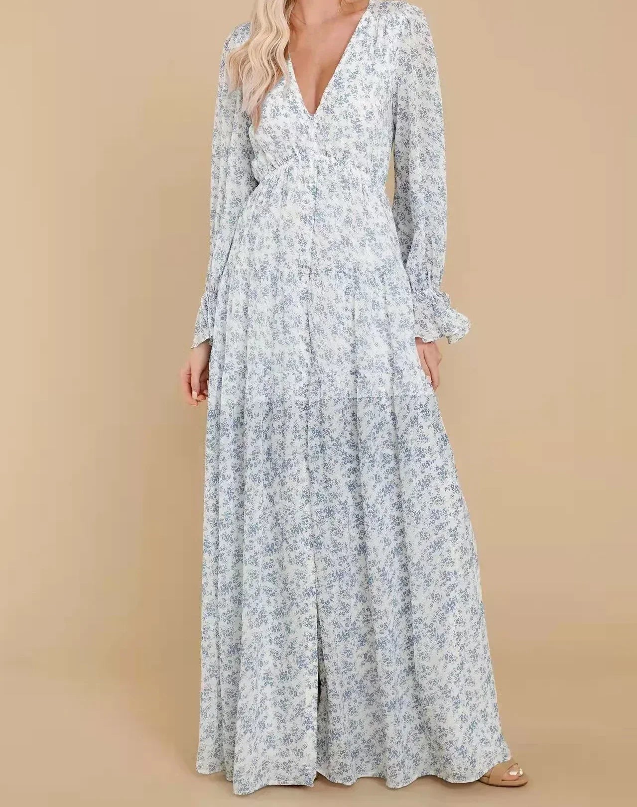 Nancy | Maxi Chiffon Casual Dress