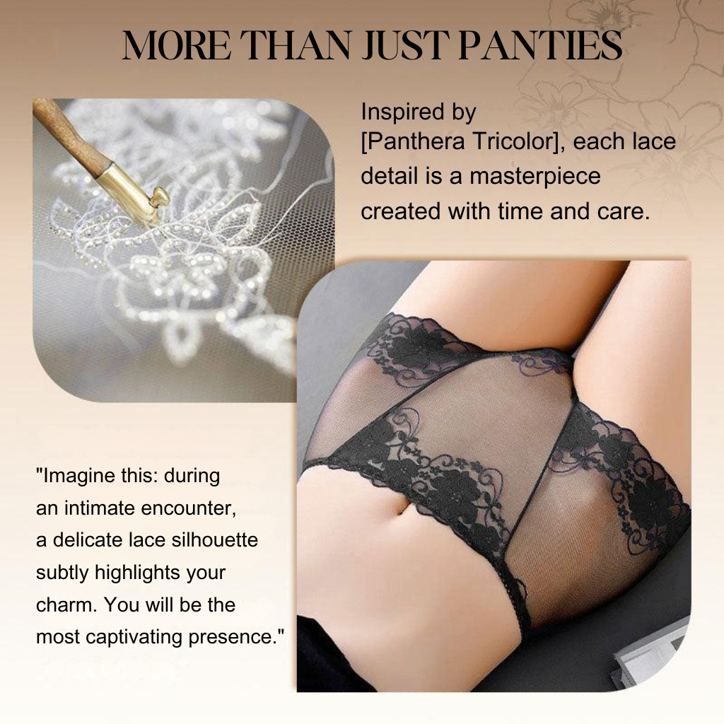 Lunalace - Women's High Waist Lace Panties