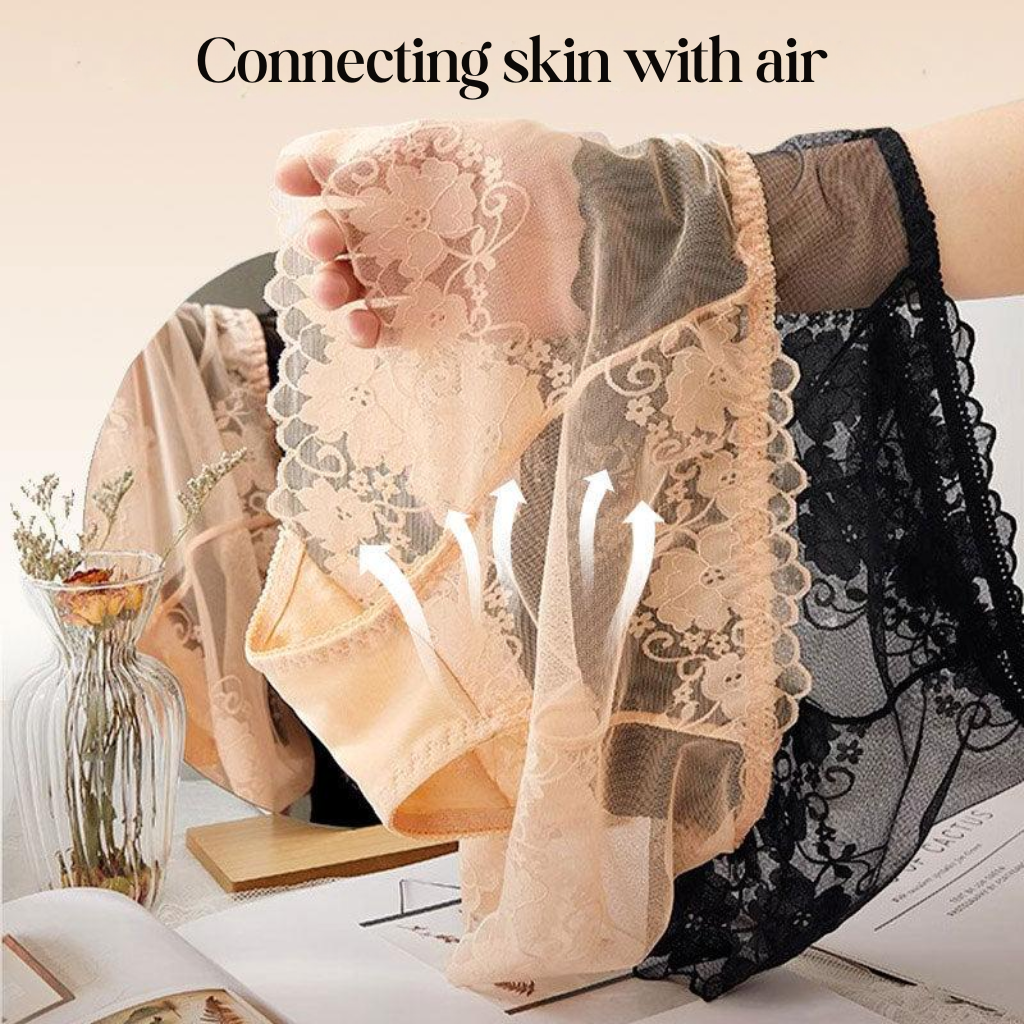 Lunalace - Women's High Waist Lace Panties
