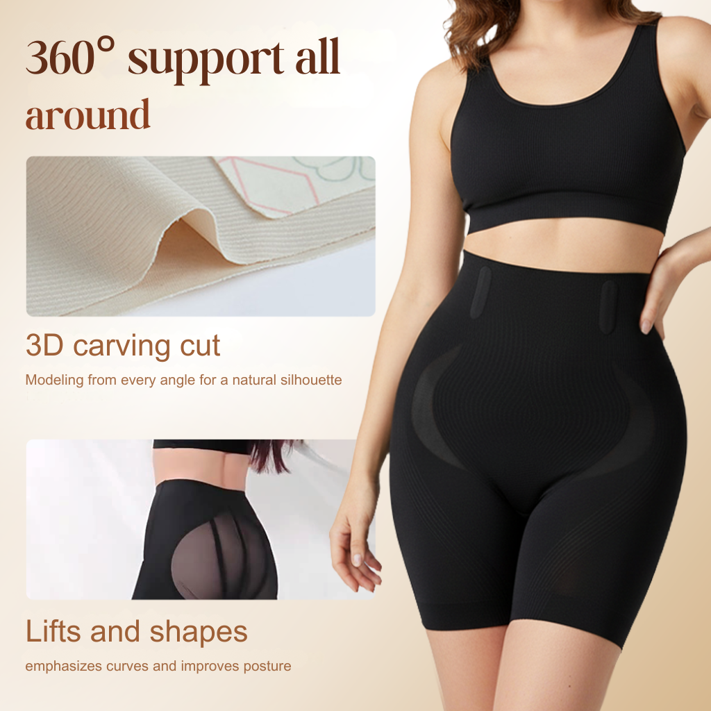 LiftLuxe – High Waist Shaping Shorts with Butt Lift