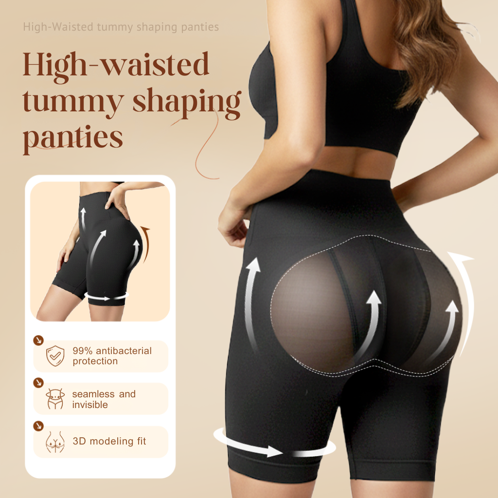 LiftLuxe – High Waist Shaping Shorts with Butt Lift