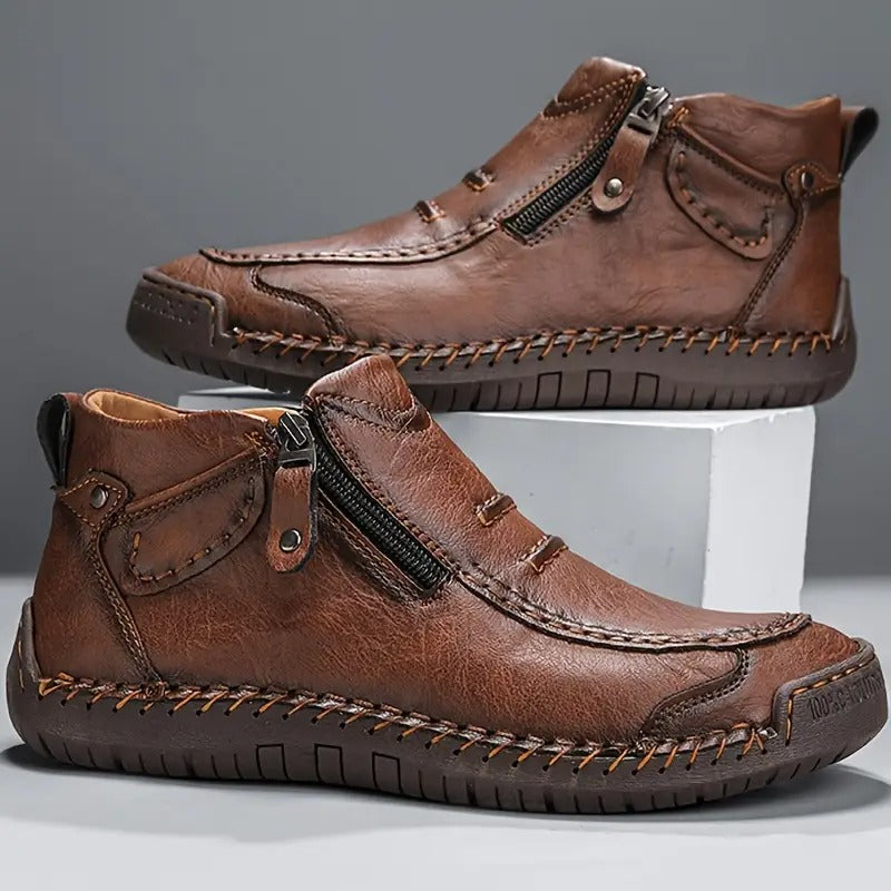 Lyon™ | Handcrafted Zipper Ankle Shoes