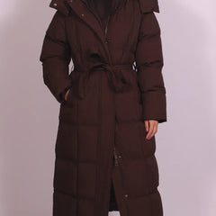 Kaelani - Hooded Warm Long Puffer Coat