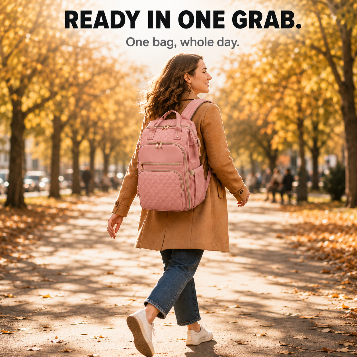 Carryla – Insulated Backpack with Lunch Box, Laptop Sleeve, Waterproof Oxford