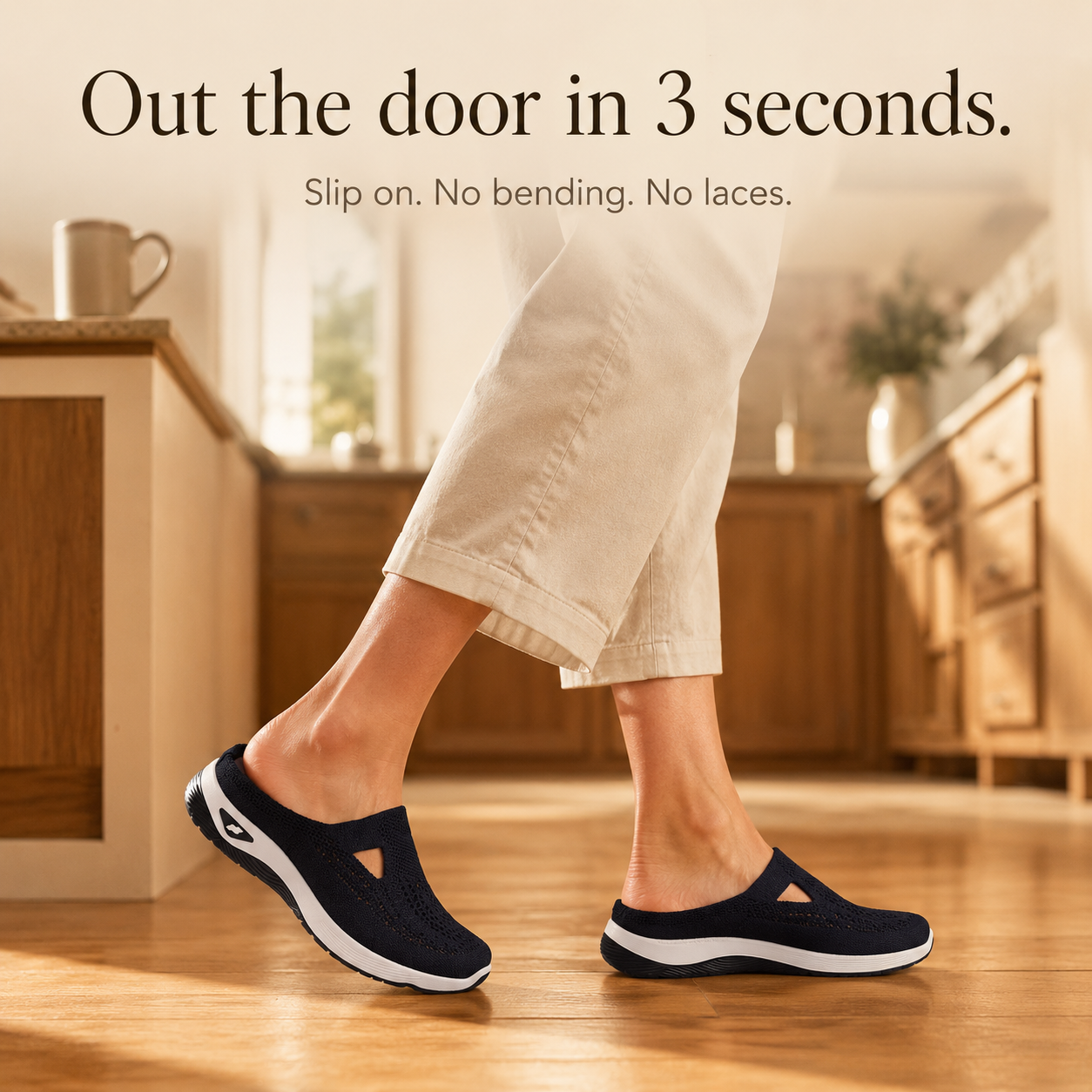 Airessa – Breathable Mesh Slip-On Mules with Cushioned Air Sole