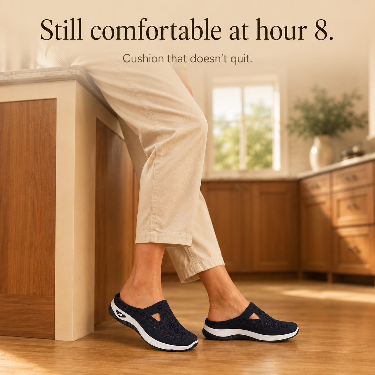 Airessa – Breathable Mesh Slip-On Mules with Cushioned Air Sole