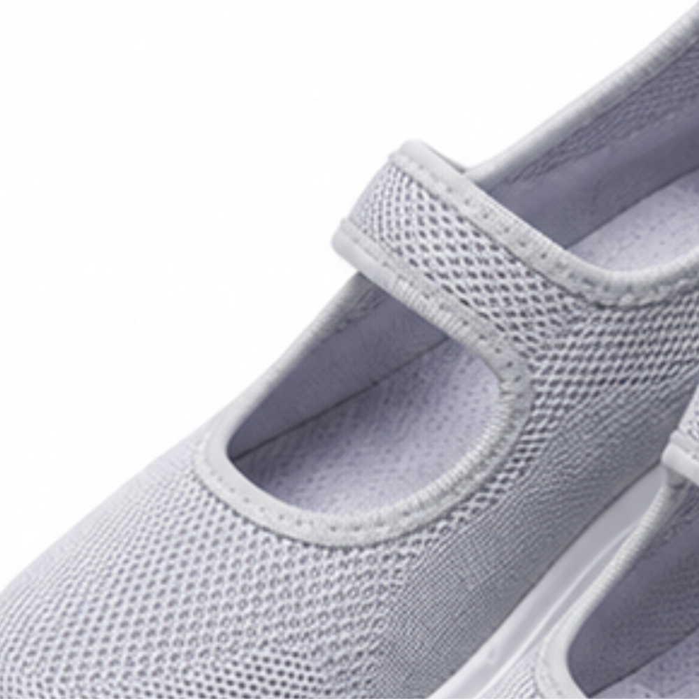 Elevana – Breathable Mesh Adjustable-Strap Platform Sneaker