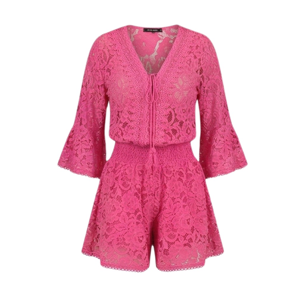 Florenza – Floral Lace V-Neck Romper