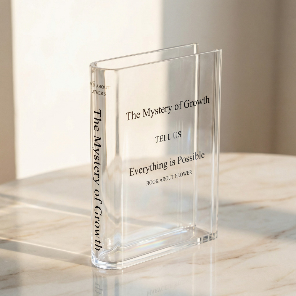 Florenza – Transparent Book Vase for Flowers